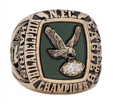 1980 Philadelphia Eagles NFC Championship Players Ring - Leroy Harris With Presentation Box